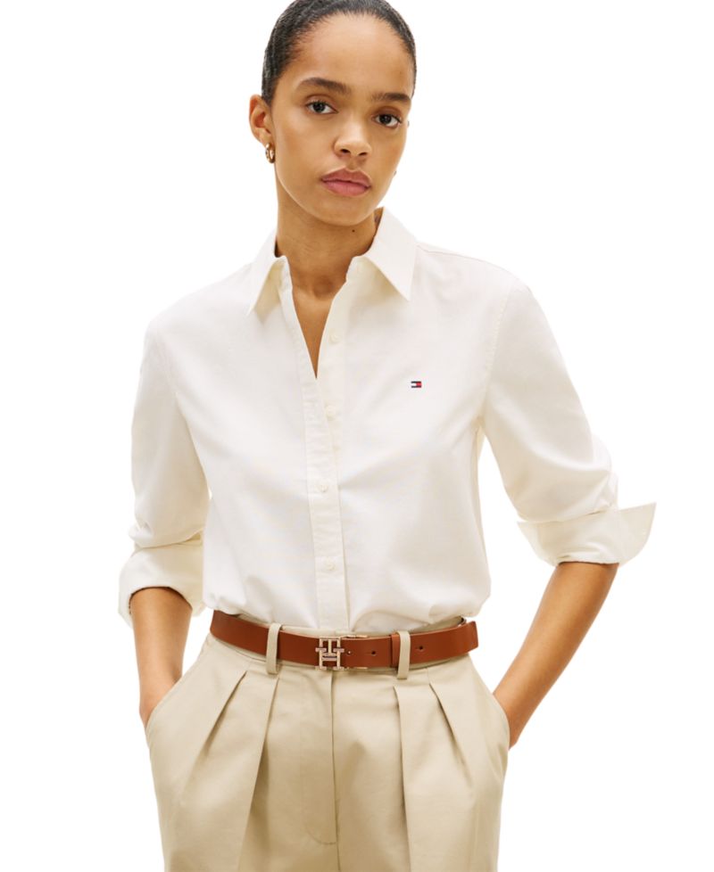 Women's Long-Sleeve Oxford Shirt