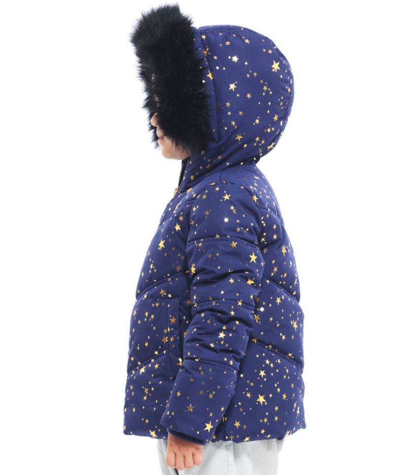 Little and Big Girls' Heavyweight Puffer Jacket Bubble Coat