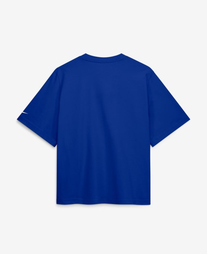 Women's Buffalo Bills Primetime Premium Essential Loose-Fit Boxy Screen-Print Graphics T-Shirt