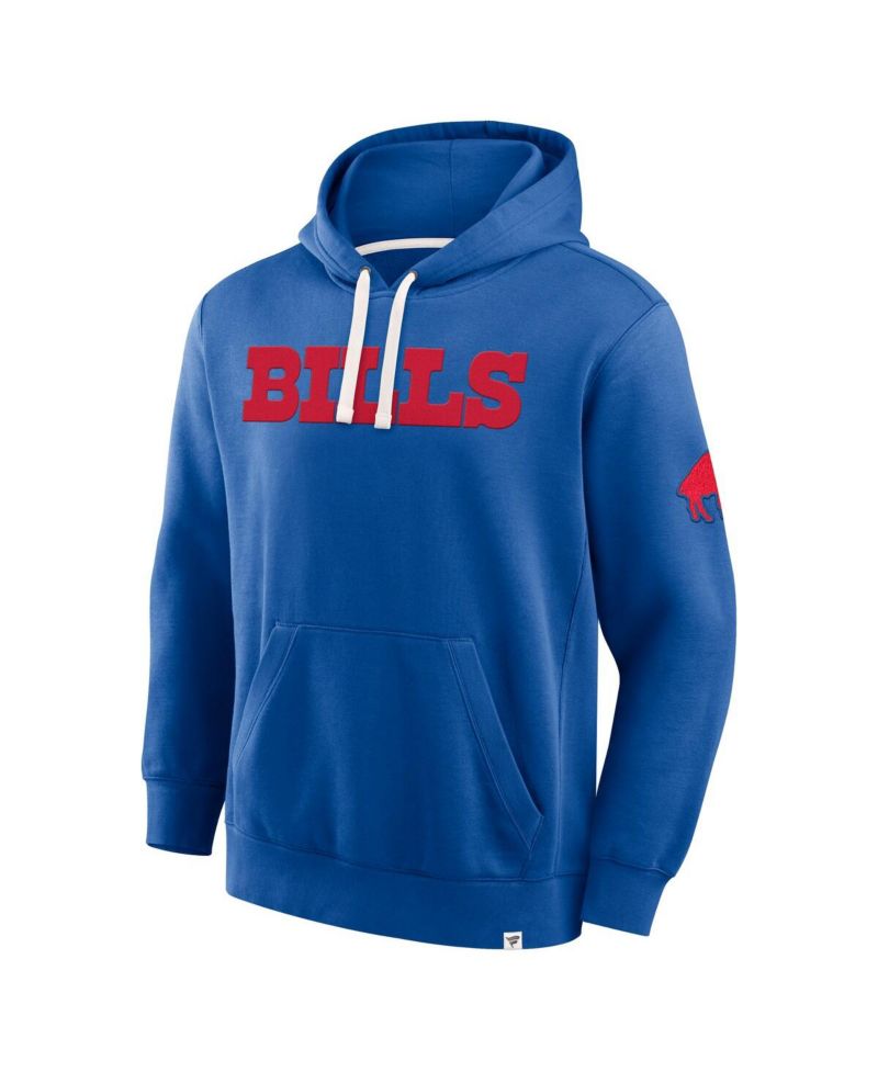 Men's Royal Buffalo Bills New Horizons Heritage Pullover Hoodie