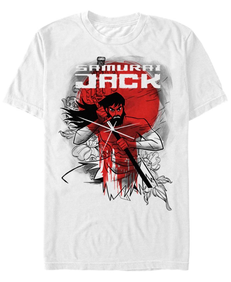 Men's Samurai Jack Wounded Warrior Fights Again Short Sleeve T- shirt