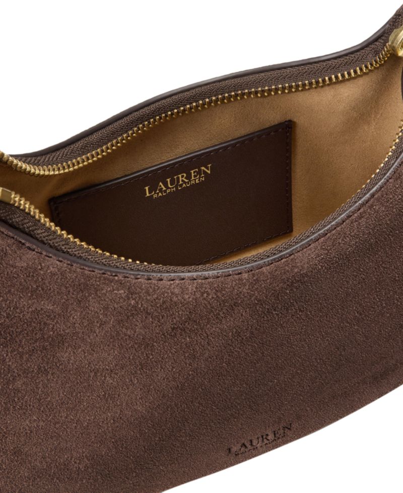 Marcy Suede Zipper Mini Shoulder Bag