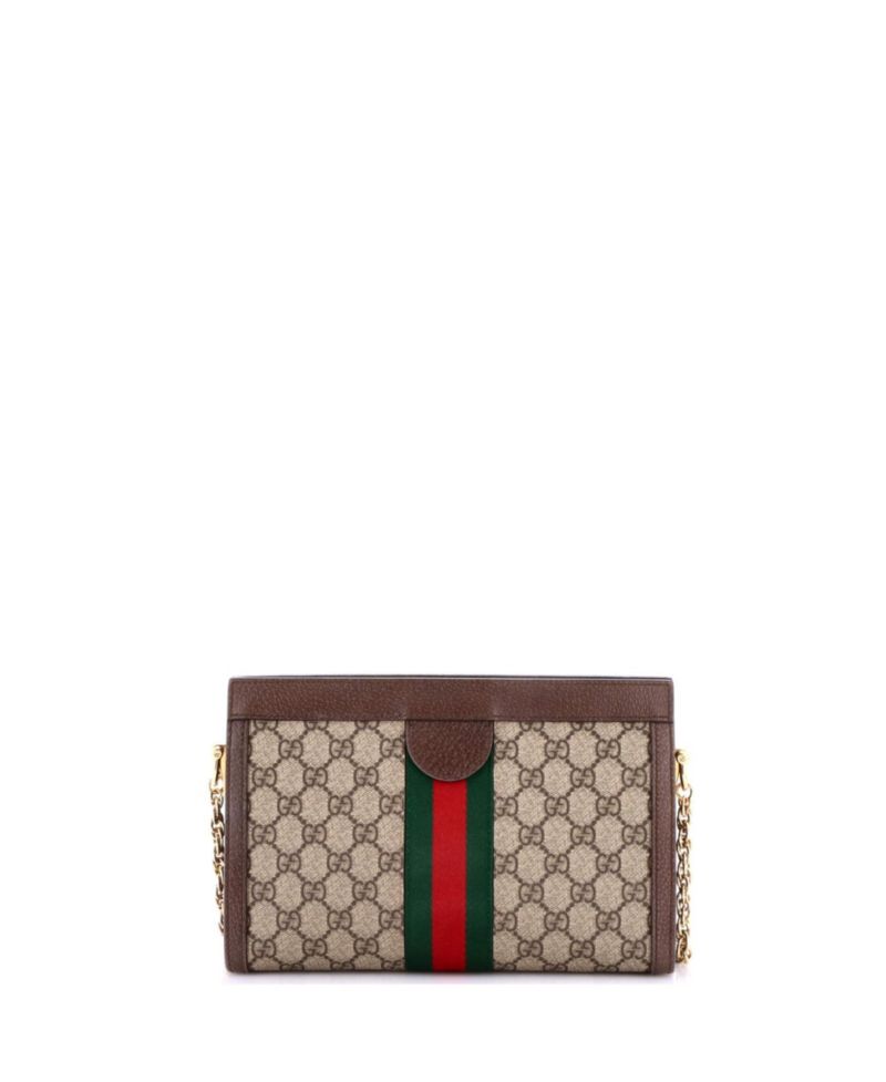 Small Ophidia Chain Shoulder Bag GG Coated Canvas