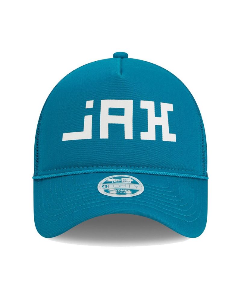 Women's Teal Jacksonville Jaguars McGee Trucker 9FORTY Adjustable Hat
