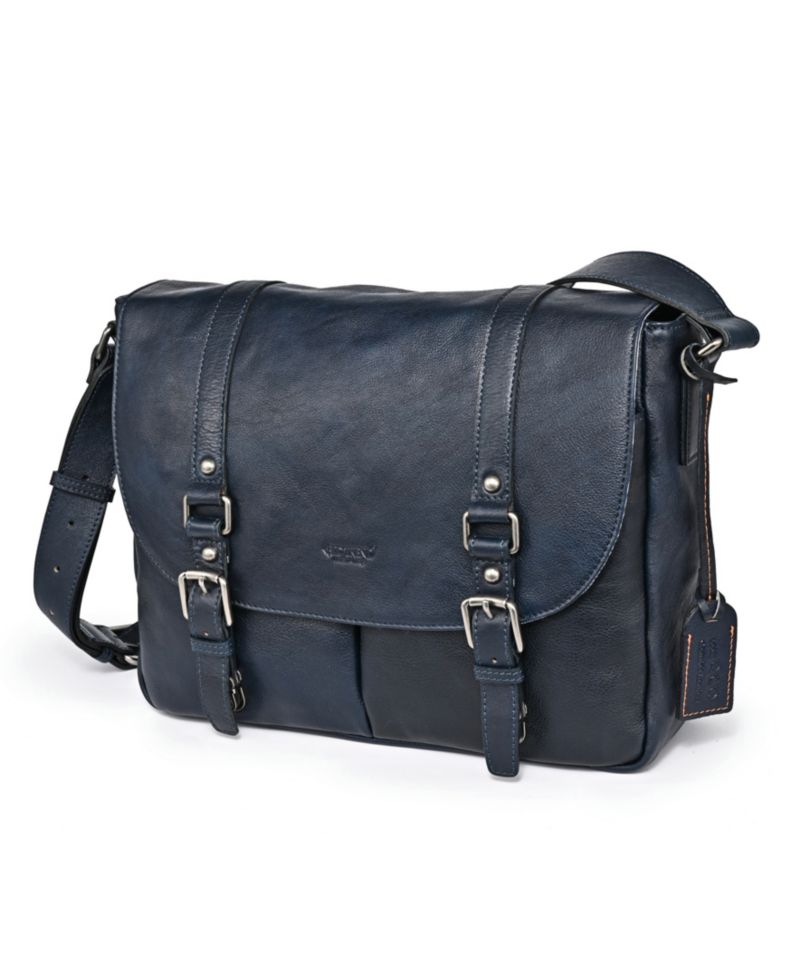Moonlight Leather Messenger Bag