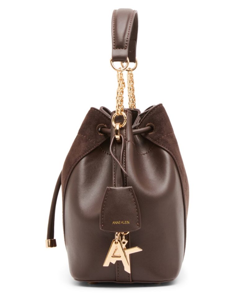 Convertible Strap Small Bucket Handbag
