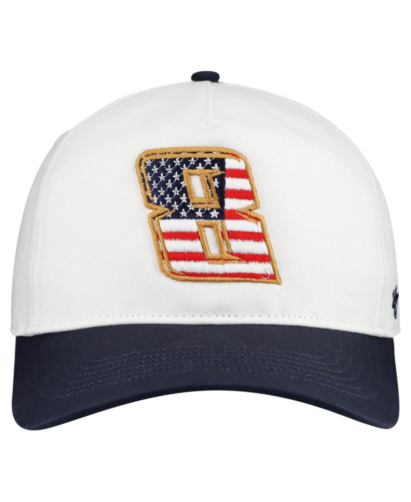 Men's White Kyle Busch Flag Fill Two-Tone Team Adjustable Hitch Hat