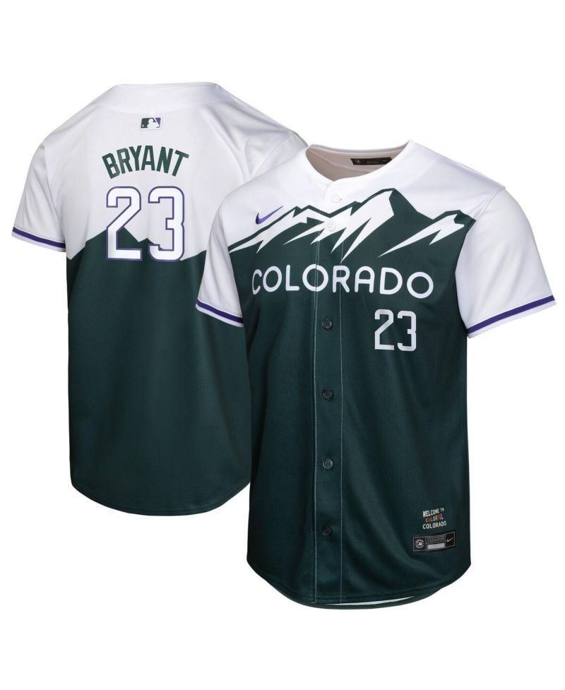 Big Boys and Girls Kris Bryant Green Colorado Rockies City Connect Limited Player Jersey