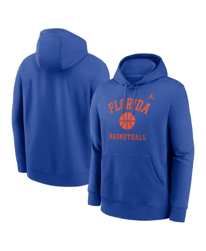 Men's Royal Florida Gators Basketball Arch Pullover Hoodie