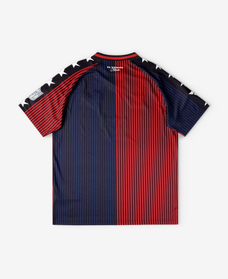 Big Boys and Girls Navy/Red Houston Texans Football x Football V-Neck Fan Jersey
