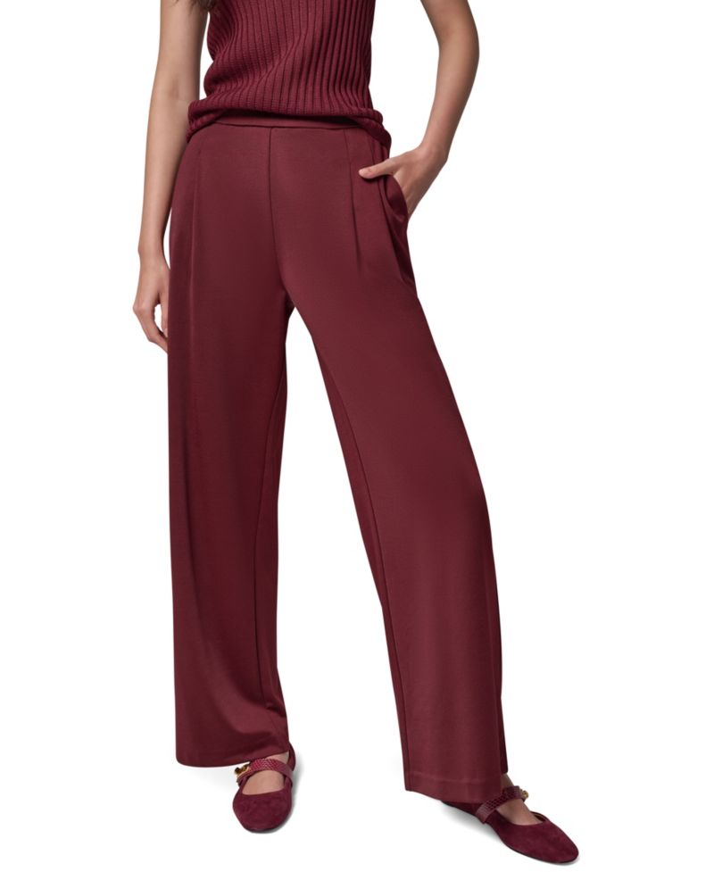 Women's Straight-Leg Pull-On High-Rise Pants