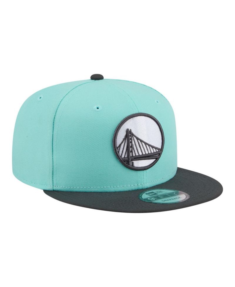 Men's Turquoise/Charcoal Golden State Warriors Color Pack Two-Tone 9FIFTY Snapback Hat