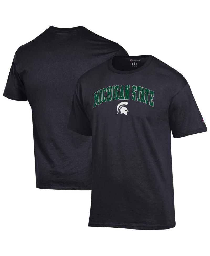 Men's Green Michigan State Spartans Arch Over Logo T-Shirt