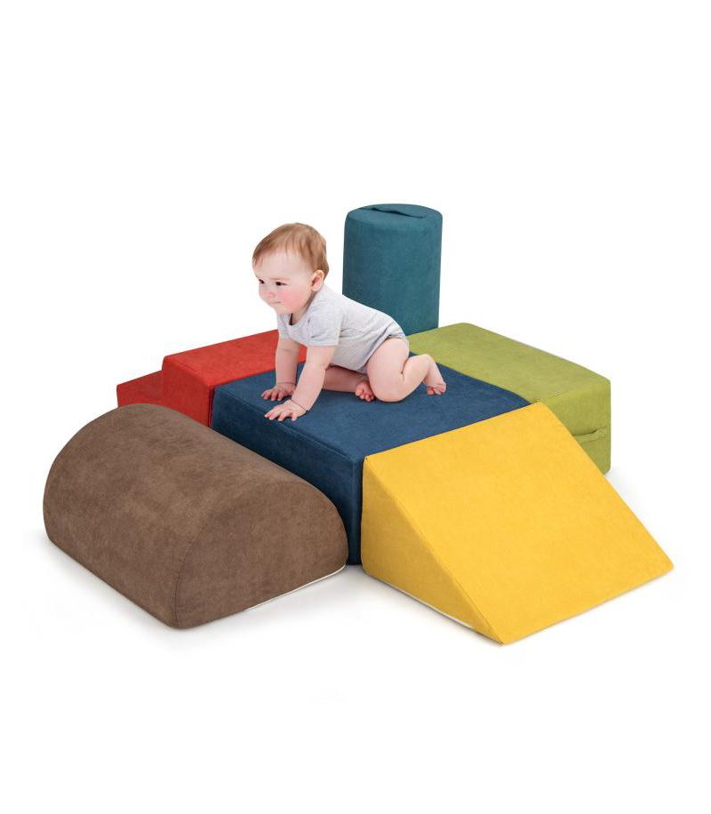 Foam Modular Climbing Blocks, 6-Piece Set