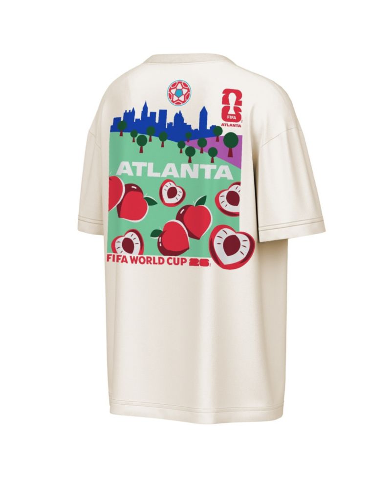 Men's Natural FIFA World Cup 2026 Atlanta Big City Poster T-Shirt
