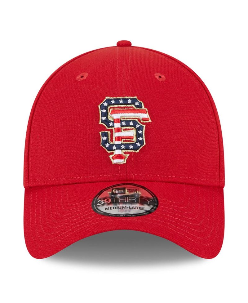 Men's Red San Francisco Giants 2023 Fourth of July 39THIRTY Flex Fit Hat