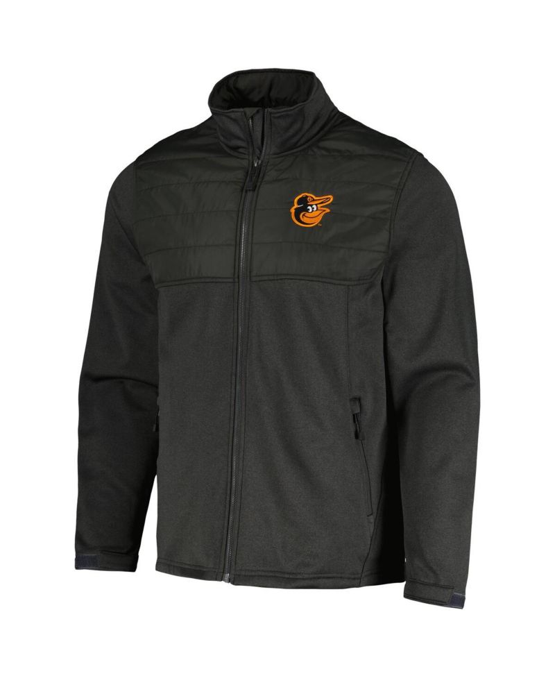 Men's Heather Black Baltimore Orioles Explorer Full-Zip Jacket