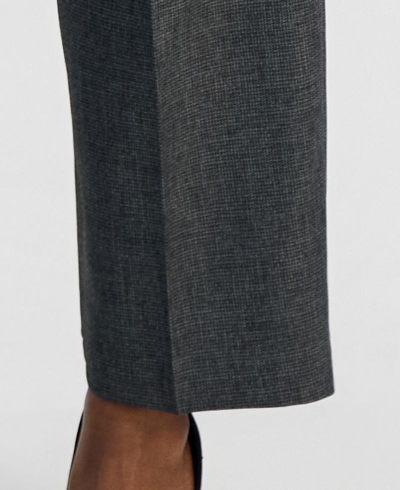 Plus Size Four-Pocket Jacket & Fly-Front Wide-Leg Pants Suit
