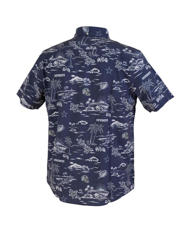Men's Navy Dallas Cowboys Kekai Performance Button-Down Shirt
