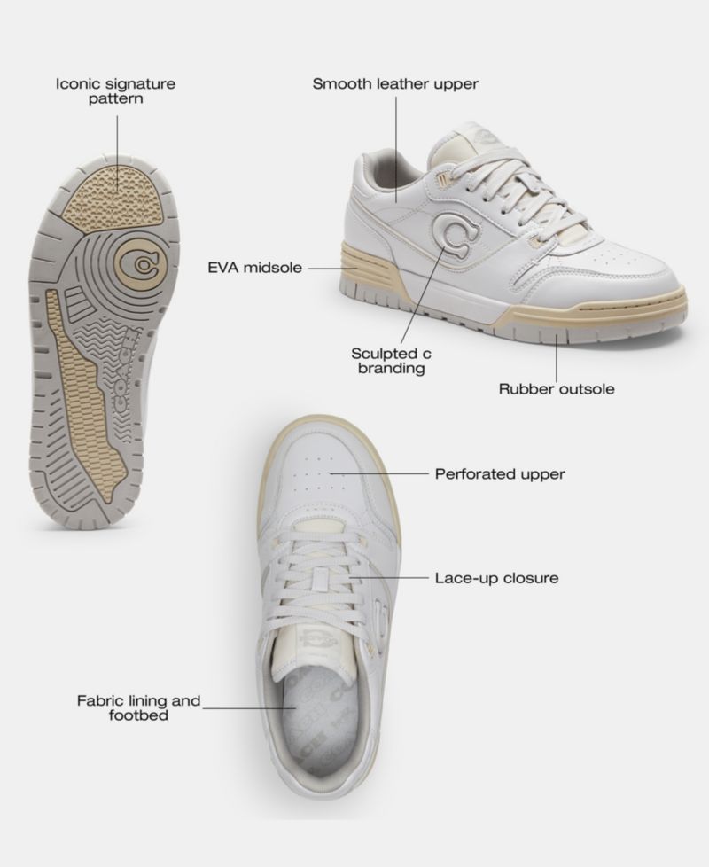 SoHo Leather Lace-Up Casual Sneakers