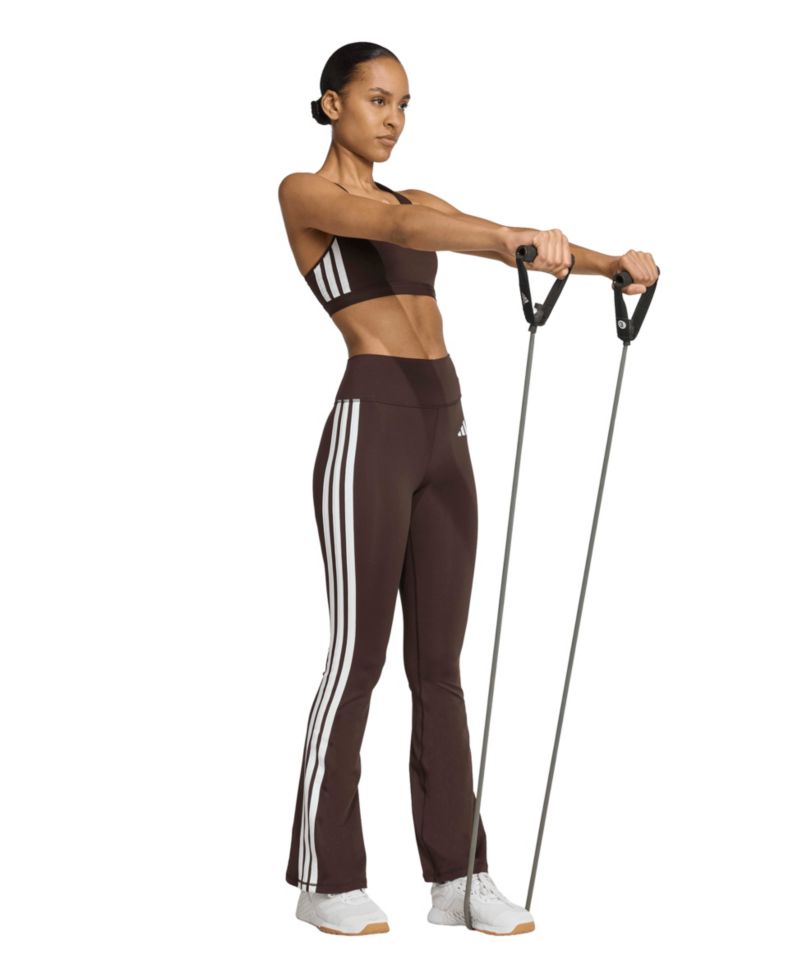 Women's Optime Essentials 3-Stripes Flared Leggings