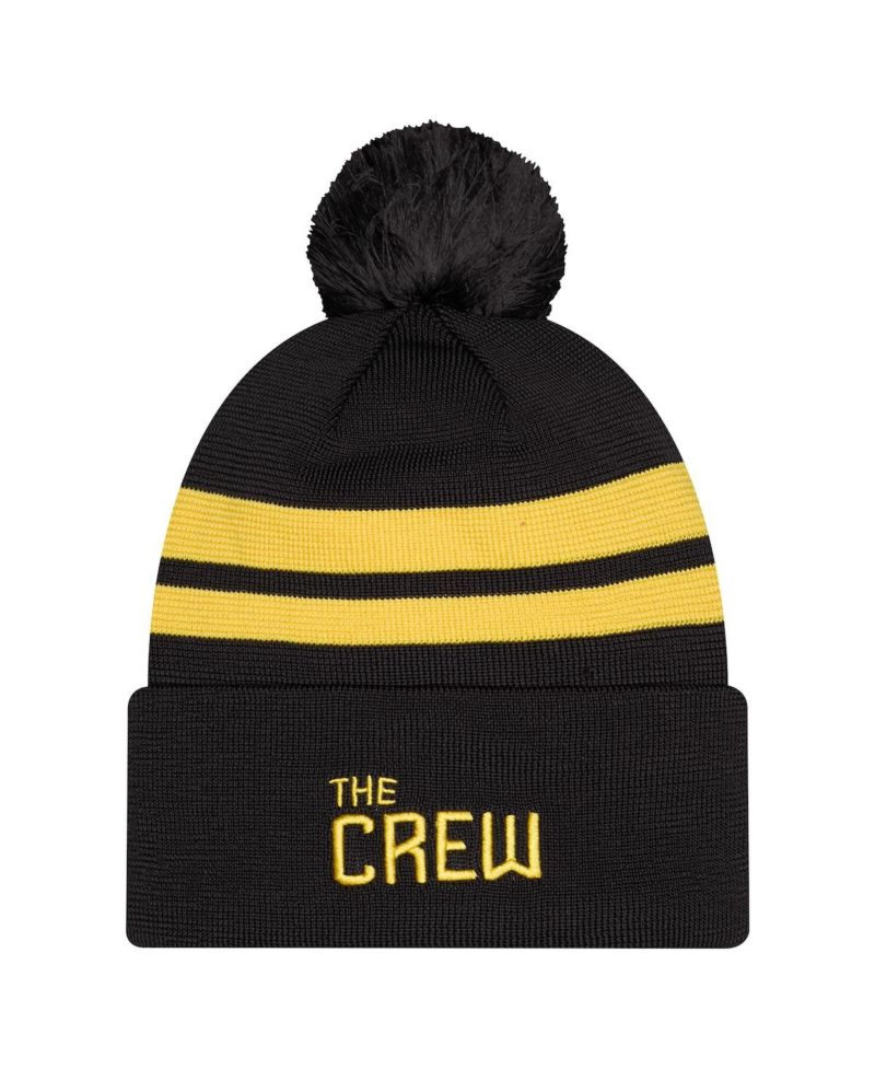 Men's Black Columbus Crew 2026 Jersey Hook Cuffed Knit Hat with Pom