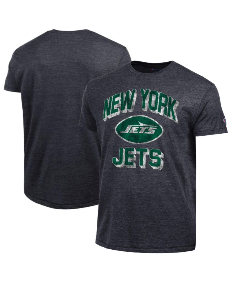 Men's New York Jets Ultimate Tri-Blend Distressed Graphic T-Shirt