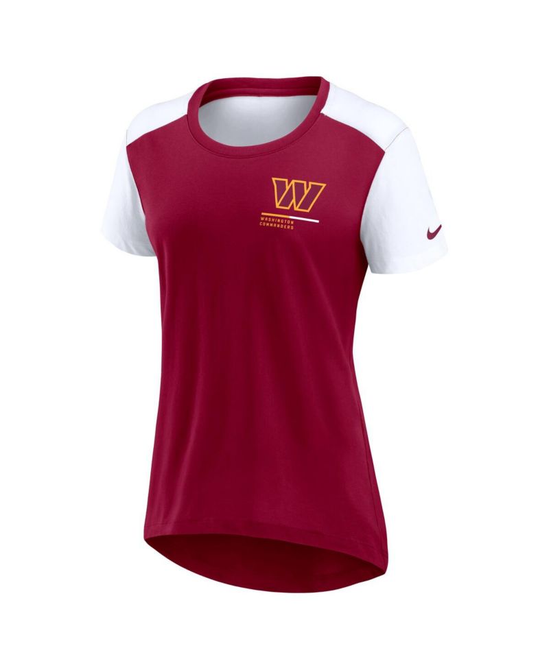 Women's Burgundy Washington Commanders Performance Fashion T-Shirt