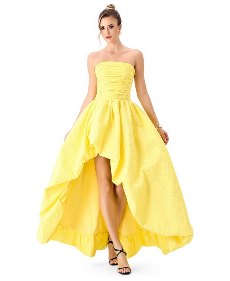 Women's Clover Strapless High-Low Dress