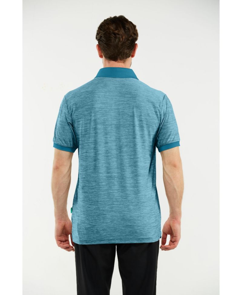 Men's Lightweight Performance Stretch Golf Polo Shirt, Breathable Fit