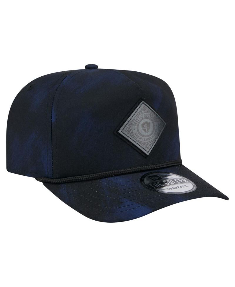 Men's Black Seattle Sounders FC Golfer Snapback Hat