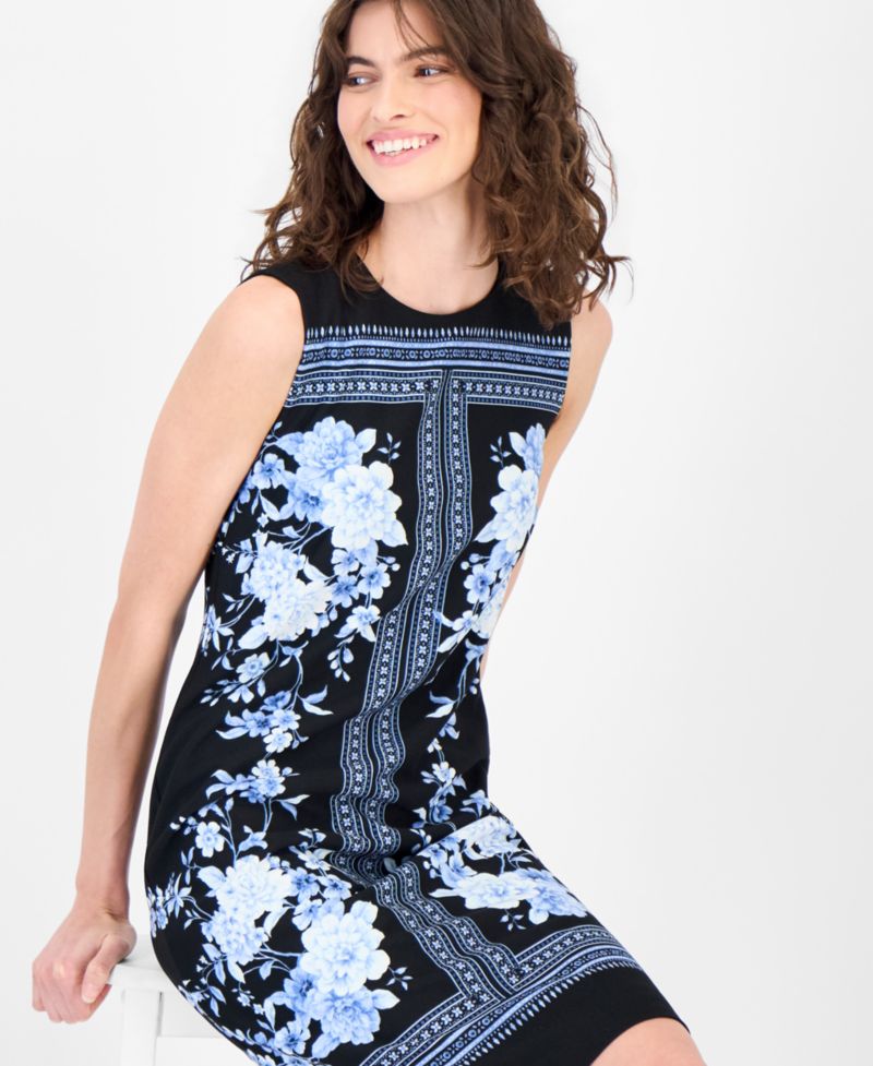 Petite Crewneck Sheath Dress