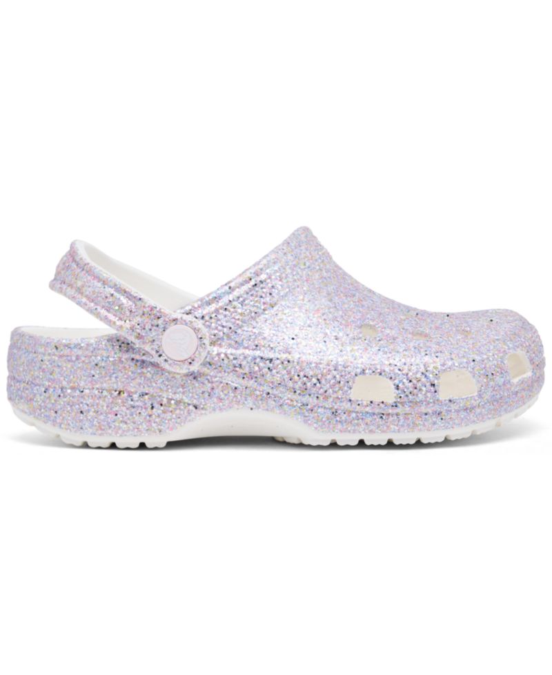 Big Girls Glitter Classic Clogs from Finish Line