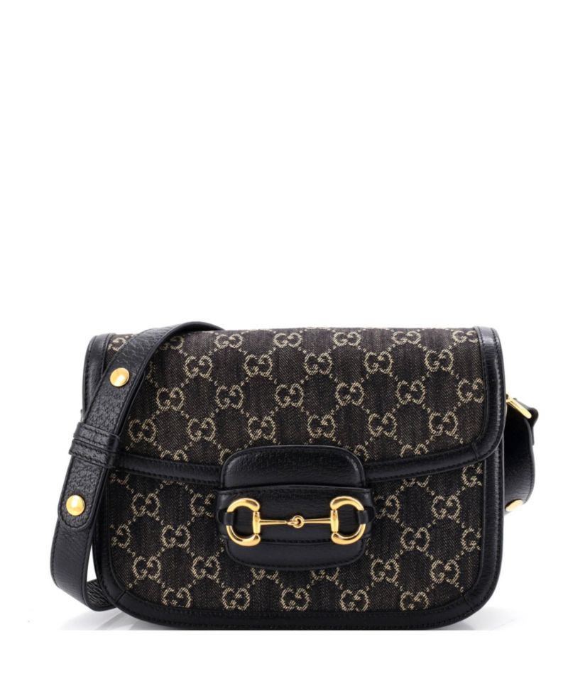 Small Horsebit 1955 Shoulder Bag GG Denim