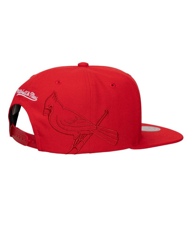 Men's and Women's Red St. Louis Cardinals Side Logo Snapback Hat