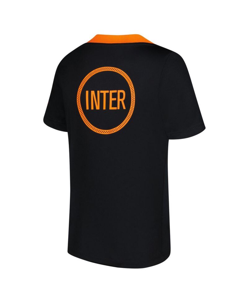 Big Boys and Girls Black Inter Milan 2025/26 Third Academy Pro Pre-Match Dri-Fit Jersey