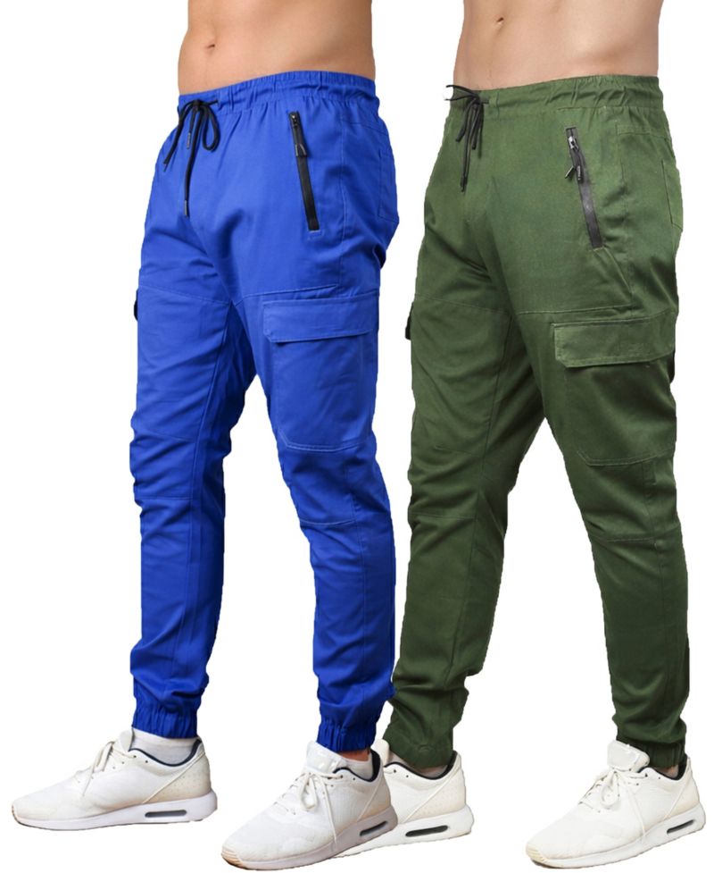 Men's Slim-Fit Cargo Jogger Pants, 2-Pack