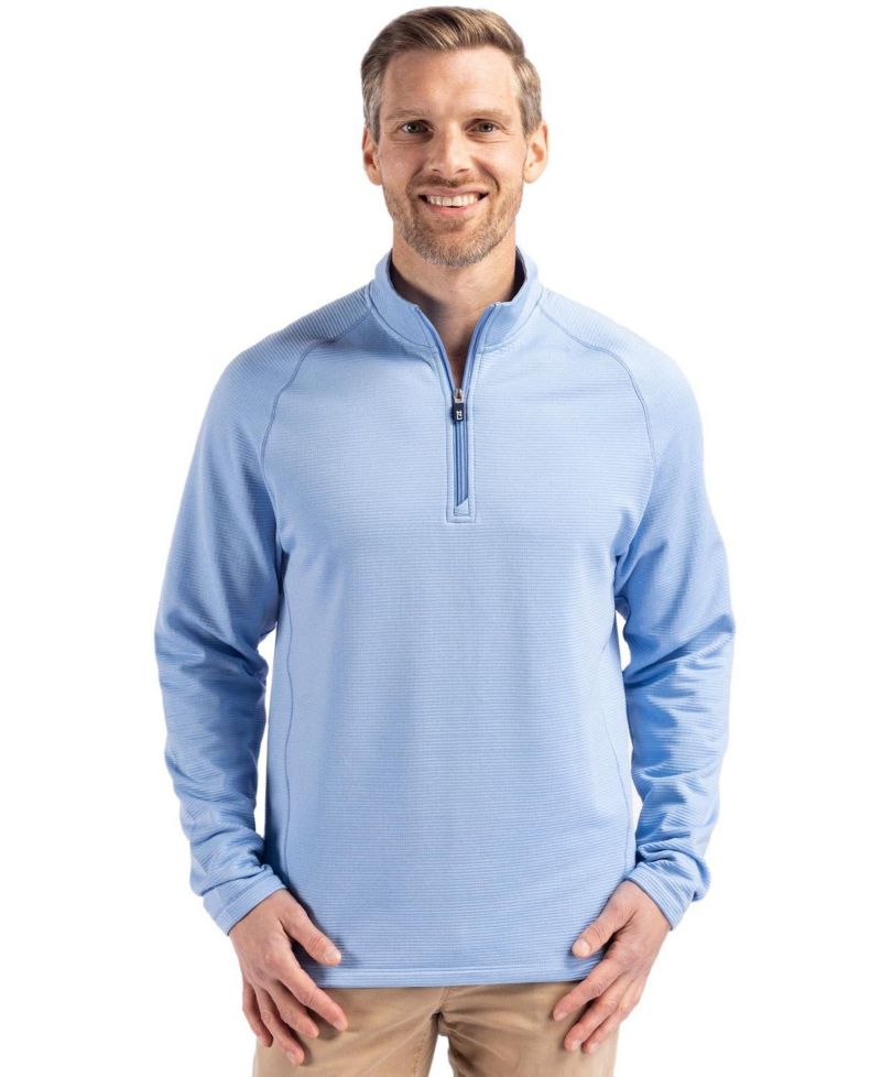 Men's Cutter and Buck Peshastin Fleece Long Sleeve Half Zip Pullover