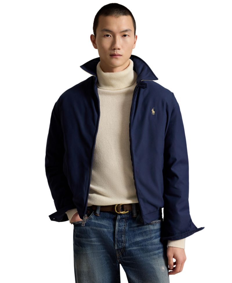 Men's Insulated Twill Bomber Water-Resistant Jacket