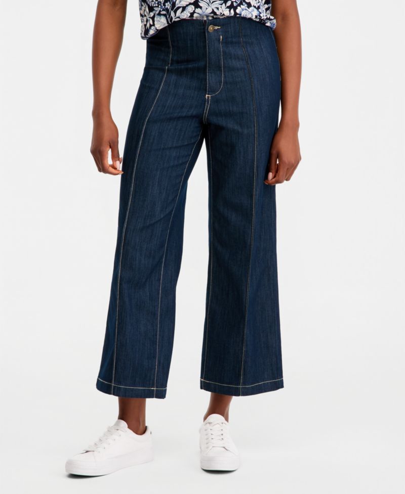 Women's No-Waistband Straight-Leg Jeans