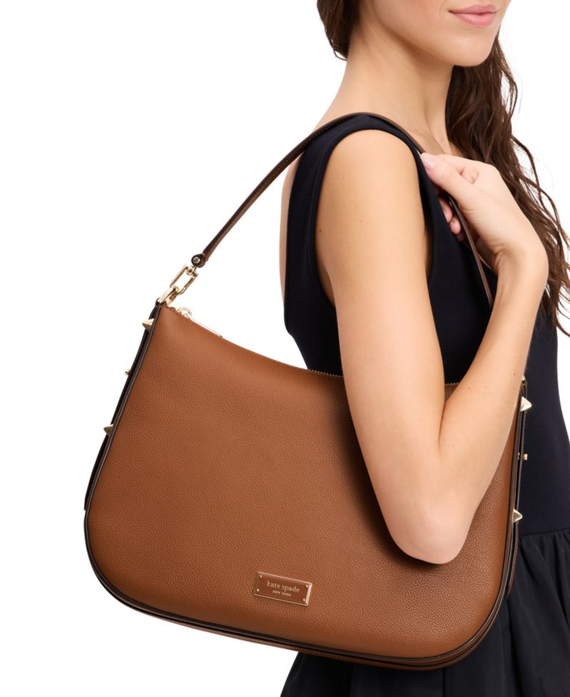 Liv Large Pebbled Leather Shoulder Bag