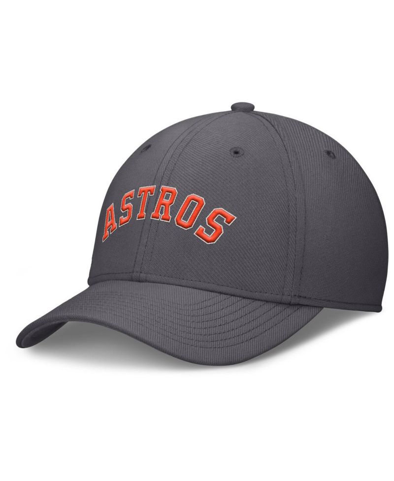 Men's Charcoal Houston Astros Swoosh Performance Flex Hat