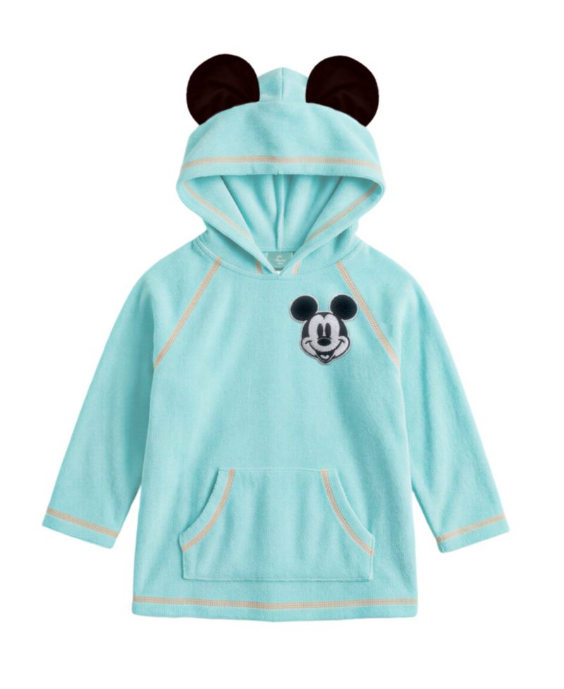 Baby Boys' Mickey Rashguard Top, Cover-Up, Swim Shorts and Bucket Hat, 4-Piece Set