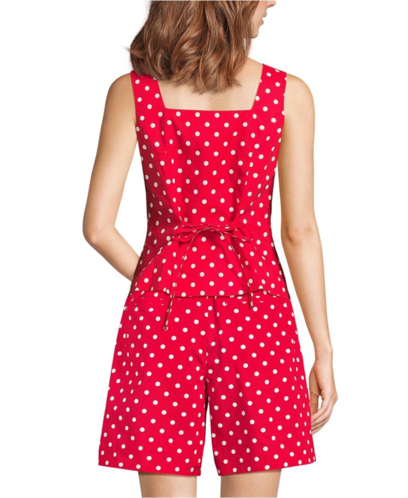 Women's Poplin Square Neck Vest