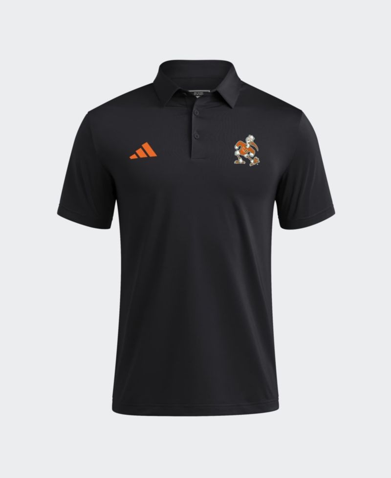 Men's Black Miami Hurricanes Ultimate 365 Solid Polo