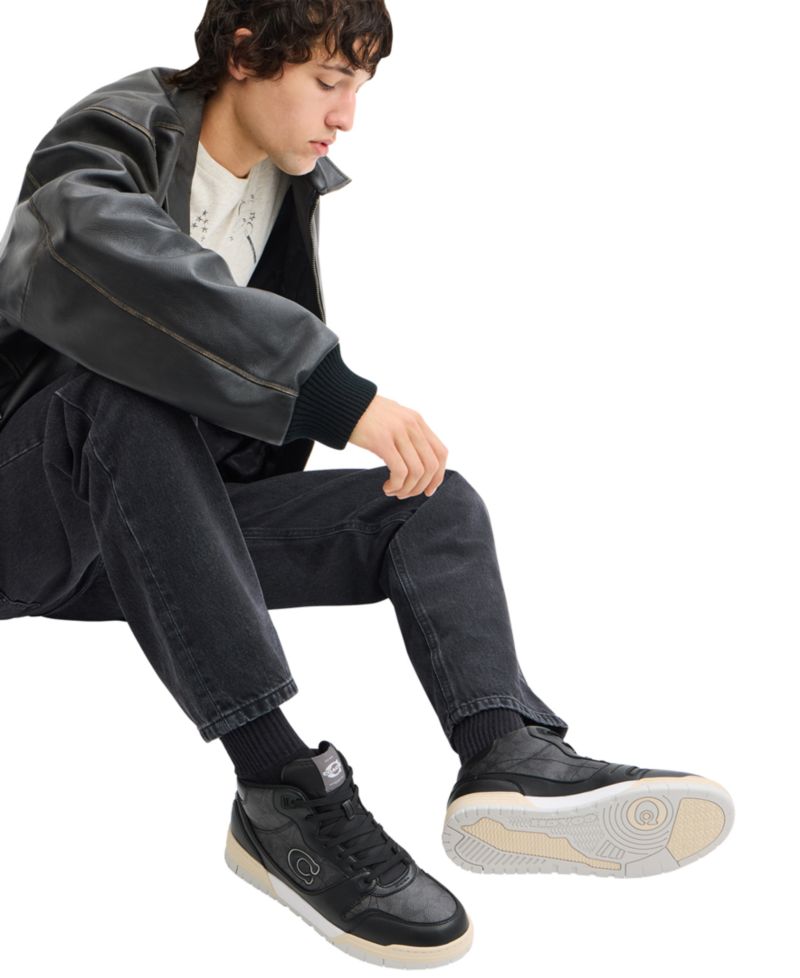 Men's Soho Mid Top Signature Sneakers