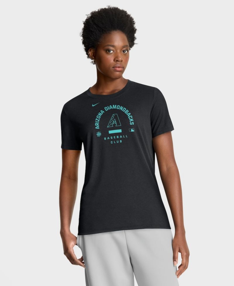 Women's Black Arizona Diamondbacks Authentic Collection Early Work Tri-Blend Dri-FIT T-Shirt