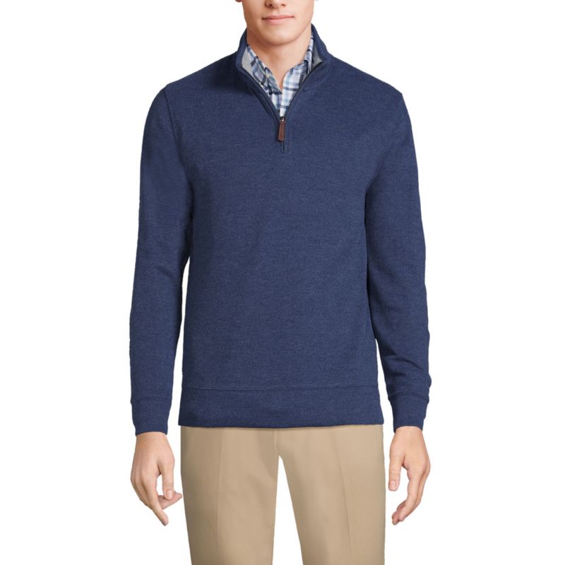 Men's Bedford Rib Quarter Zip Pullover Sweater
