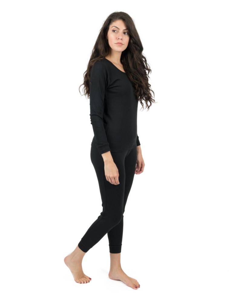 Womens Matching Family Two Piece Cotton Long Sleeve Shirt and Pants Solid Color Pajamas