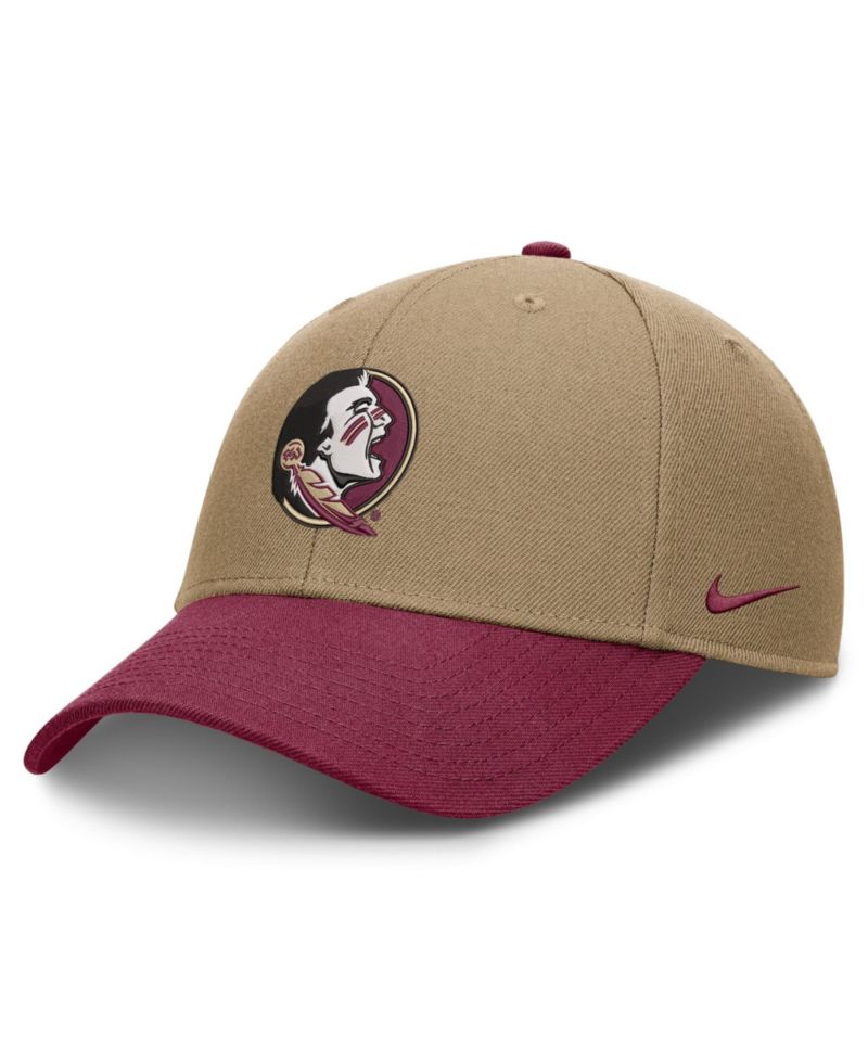 Men's and Women's Beige/Garnet Florida State Seminoles Primetime Rise Dri-FIT Adjustable Hat